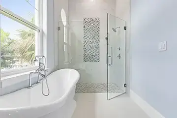 Tub and Shower - Luxury Canal Home